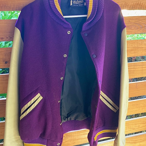 Vintage jacket, Nelson’s jackets brand. Size Large, leather sleeves. - Picture 2 of 3